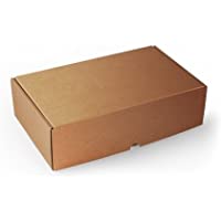 Selfpackaging Caja Rectangular automontable en cartón microcanal Color Kraft. La Caja envíos Postales - L